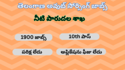 తెలంగాణ అవుట్ సోర్సింగ్ జాబ్స్ 1900 Jobs | Telangana Outsourcing Jobs 2024 | Telangana Jobs